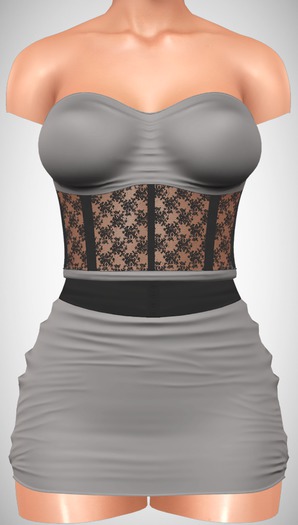 ChicModa // Grace Dress // GRAY (Add Me)