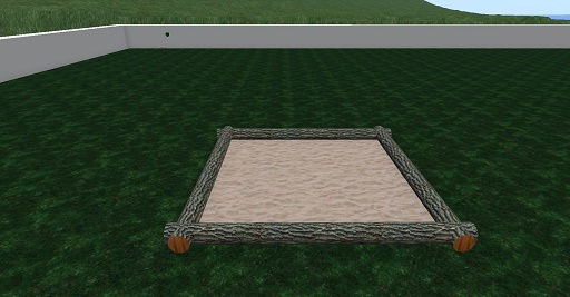 SMALL LOG SAND BOX