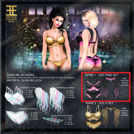 Entice - Send Me An Angel - HotPink Maitreya 1 RARE