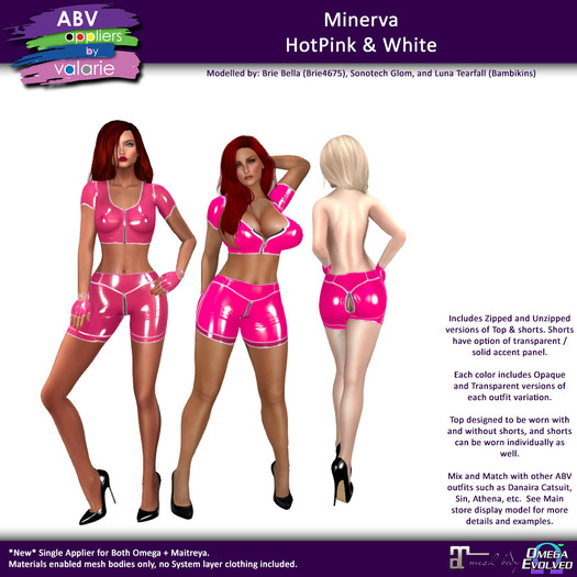 [ABV] Minerva - HotPink&White