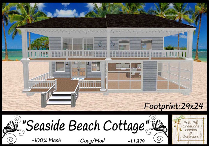 ~PPC~ Seaside Beach Cottage BOXED