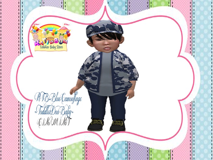RTB-Blue Camouflage ~ToddleeDoo Baby~