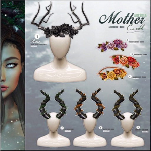 Ariskea [MotherEarth] Violette Roses Crown 2