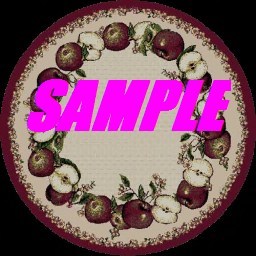 RWC-2 Sided Rug-Apples Round.tga -Apples Square (Boxed)