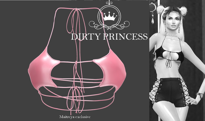 DIRTY PRINCESS- All Hail Me Bra Top-  PINK