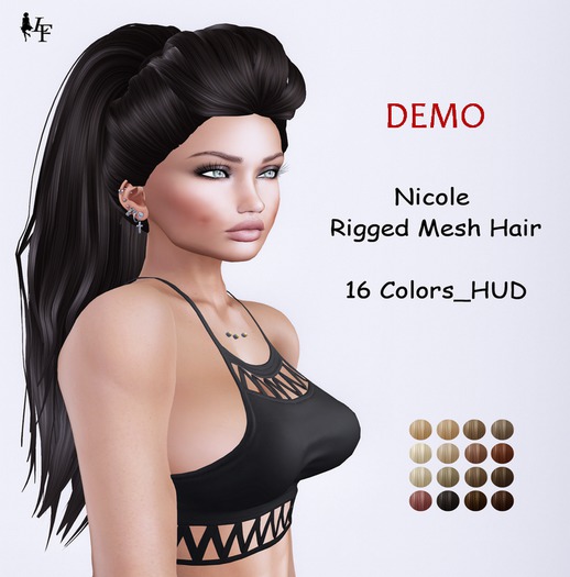 *LF* DEMO Nicole Rigged Mesh Hair