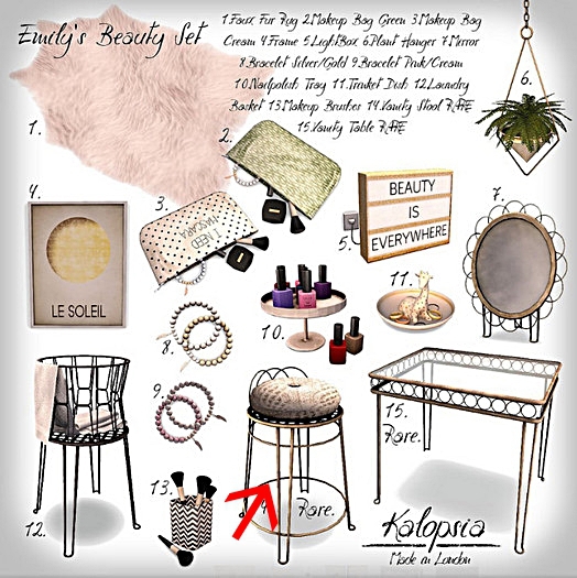 Kalopsia - Emily's Vanity Stool RARE