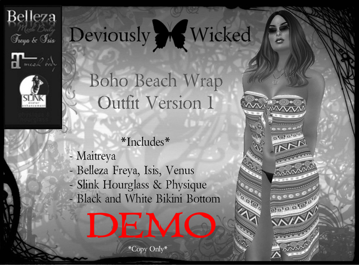 *D*W* Beach Wrap Outfit DEMO 