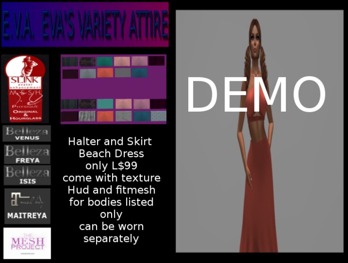 E.V.A.'S Mesh Body Beach Dress DEMO