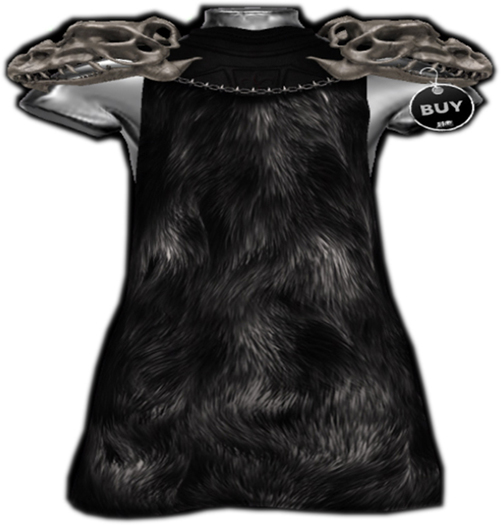 [BODY FACTORY] Asgard Shoulder Armor (Black-Fur) - BOX