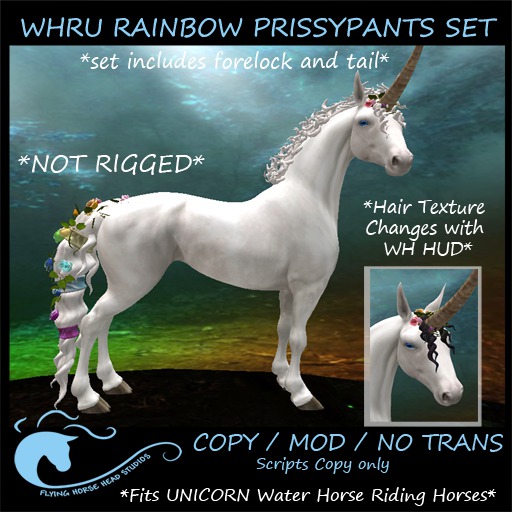 WH Riding Unicorn Rainbow Prisspants Set