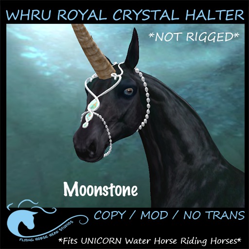 ~FHHS~ WHRU Royal Crystal Halter- Moonstone