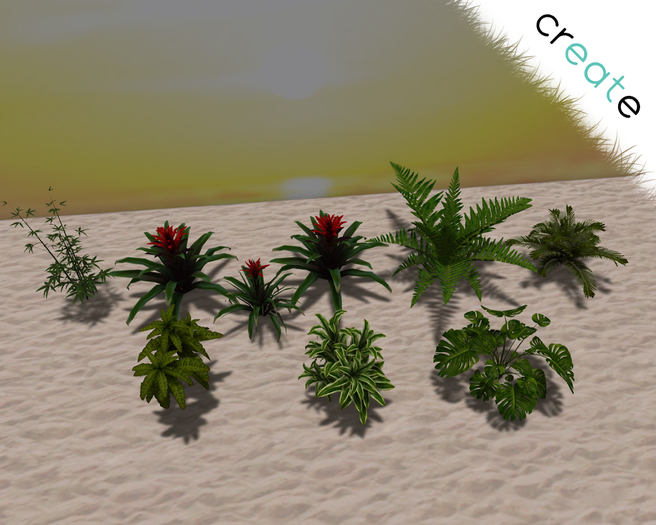 100% Mesh - Tropical Plants - Full Perm 