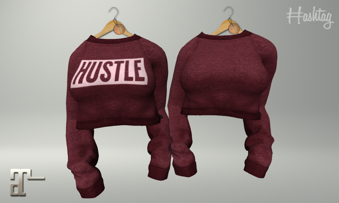 HashTag - Hustle Sweatshirt - Red (BOX) ADD ME