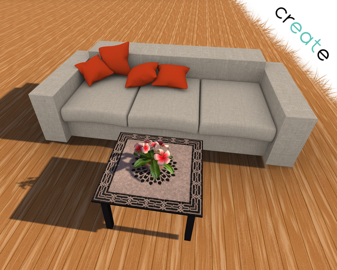 Decoration - Table, Sofa, Flower Pot - 100% Mesh