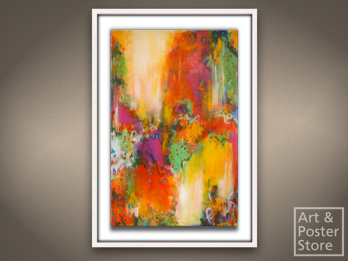 LUSCIOUS Abstract Expressionist Art | Mesh Wall Canvas Panel