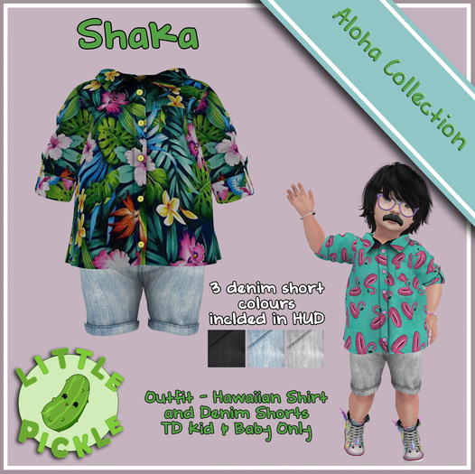 Little Pickle - Aloha Collection - Shaka - TD Kid & Baby