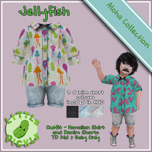 Little Pickle - Aloha Collection - Jellyfish - TD Kid & Baby