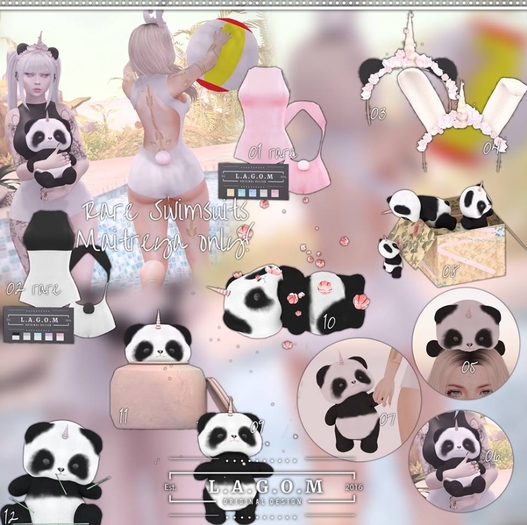 01. LAGOM - Tilly Swimsuit - Solids RARE