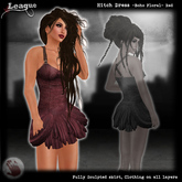 *League* Hitch Dress -Floral- Red