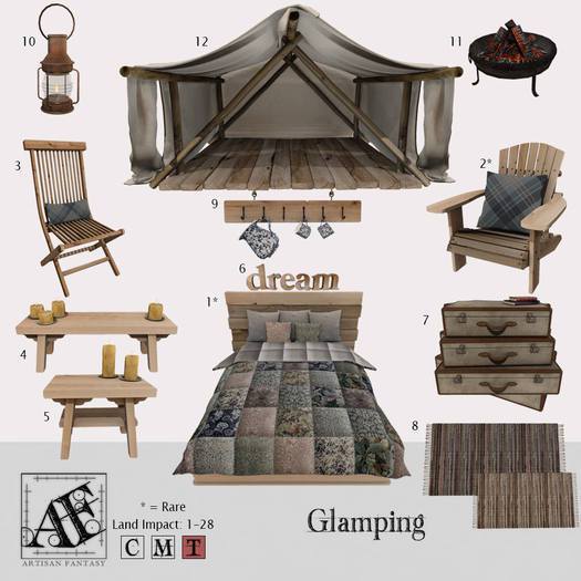 *AF* Glamping 2 - Adirondack Chair RARE