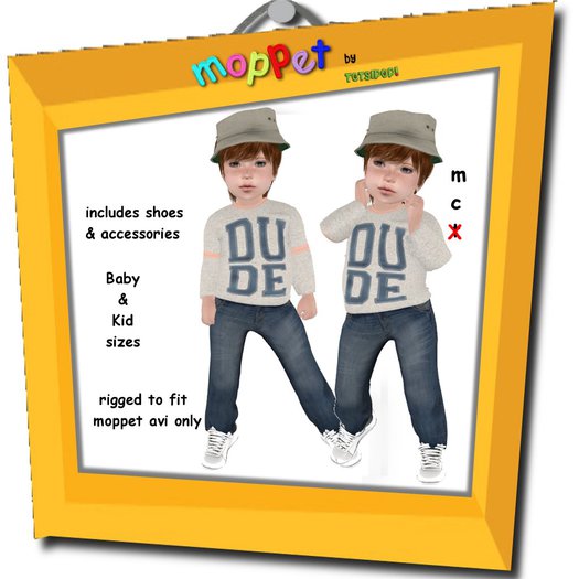 Moppet Dude Set