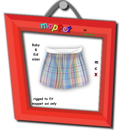 Moppet  Pastel Plaid Skirt Set