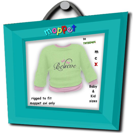Moppet Believe Sweater Set
