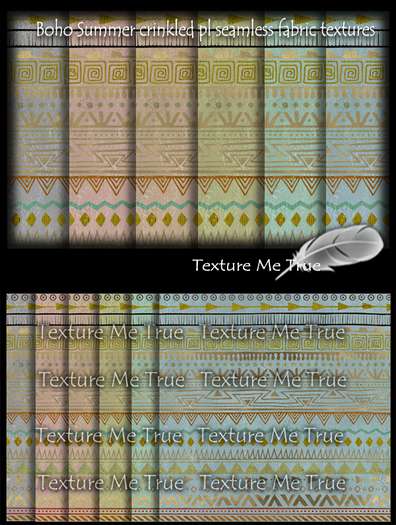 TMT boho Summer crinkled pl seamless fabric textures
