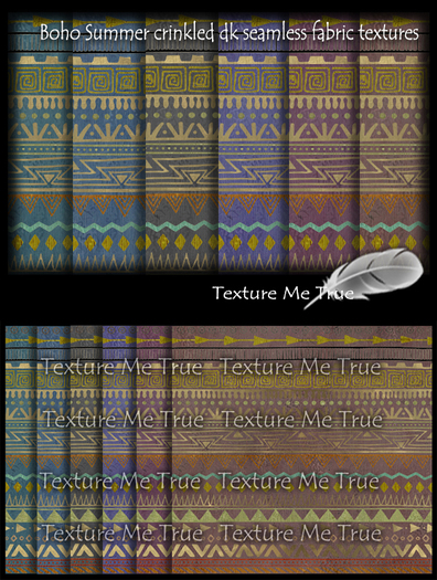TMT boho Summer crinkled dk seamless fabric textures