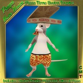 Peeps Muso Pizza Time Pepperoni Pizza Swim Trunks Muso Mouse