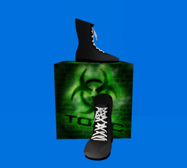 Second Life Marketplace - Black Wrestling Boots