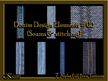 !Kushi! DenimDesignElements#05 Textures -WEAR TO UNPACK