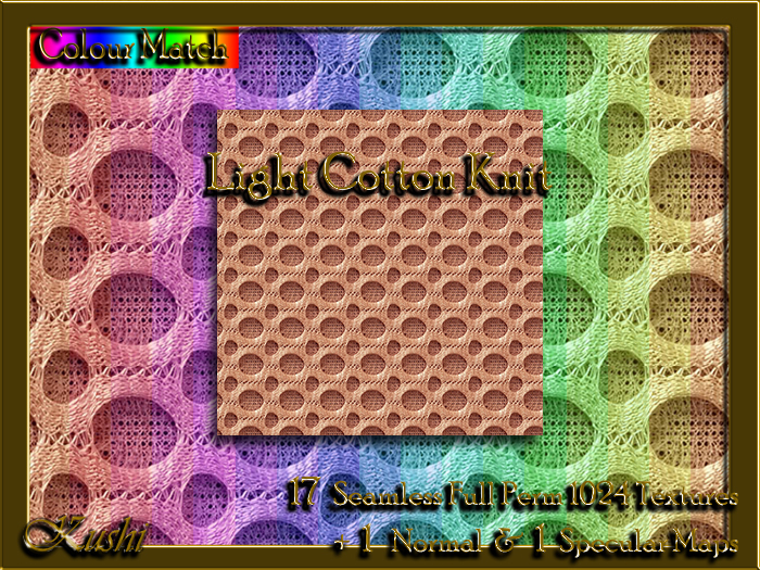 !Kushi! LightCottonKnit Textures -WEAR TO UNPACK