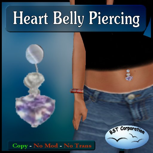 BST - Belly piercing Heart