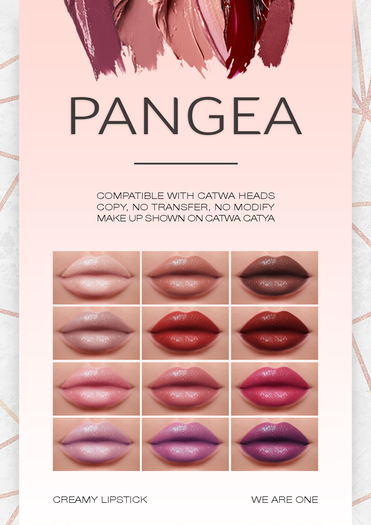 PANGEA // Creamy Lipstick // FATPACK