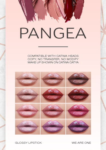 PANGEA // Glossy Lipstick // FATPACK