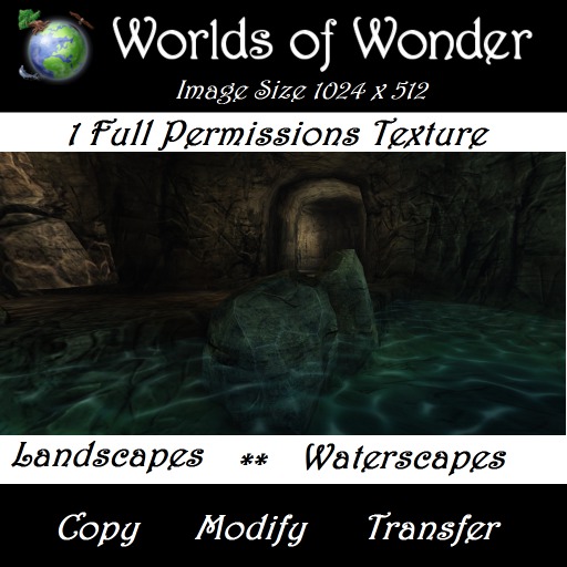 WoW Water Cave At Misty Mountains SL - Texture  (Boxed)
