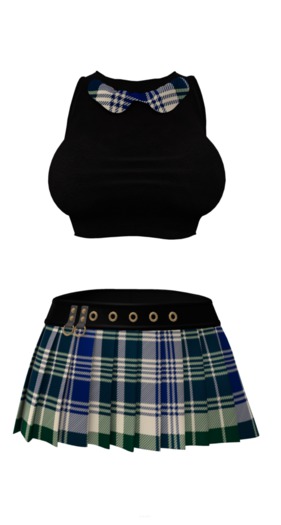 { An@rchy Ink } Skool Girl Outfit - BlueGreen - wear