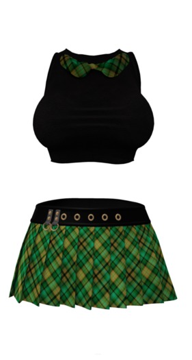 { An@rchy Ink } Skool Girl Outfit - Green - wear