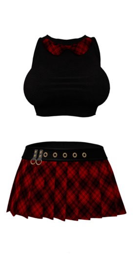 { An@rchy Ink } Skool Girl Outfit - Red - wear