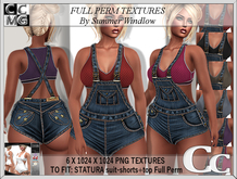 STATURA SHORTS & TOP - LEISURE DENIM SET X 6 - FULL PERM