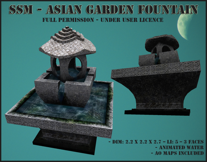 SSM - Asian Garden Fountain