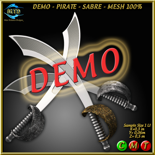 DEMO - PIRATE SABRE - MESH