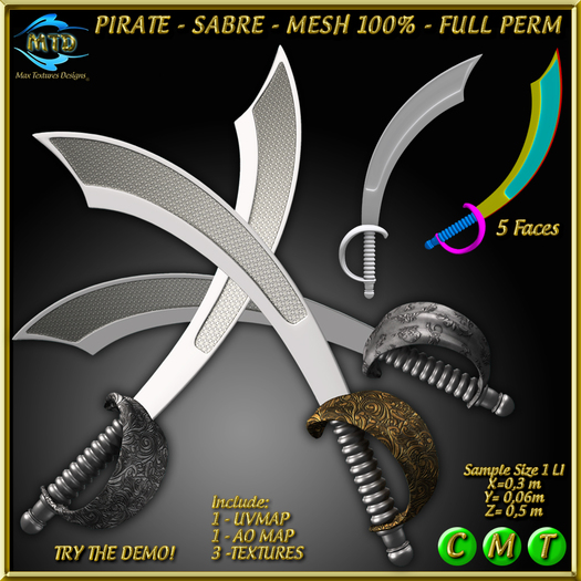 PIRATE SABRE - MESH - FULL PERM