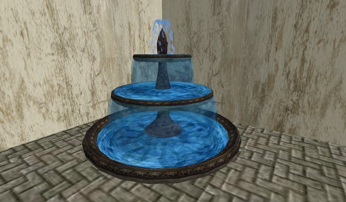 Stone Water Fountain Dark Brown