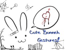 MEGA CUTE Pack ::Bunneh Gestures:: 14 cute gestures only 200L :3