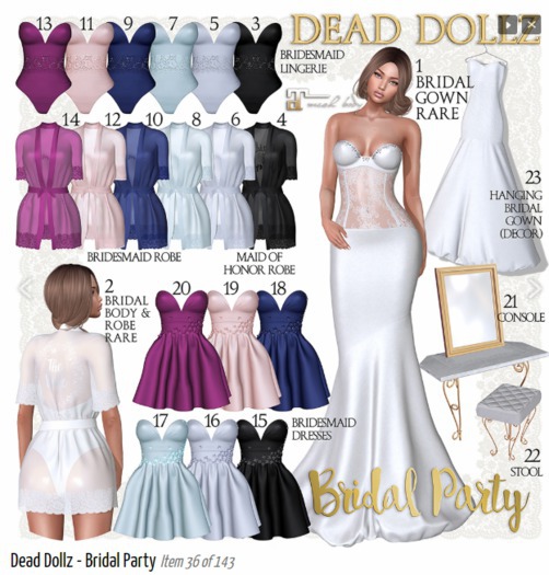 9. Dead Dollz - Bridal Party - Blue Body