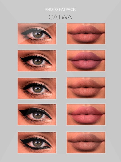 S.E CATWA PHOTO EYES&LIPS FATPACK MAKEUP APPLY
