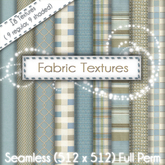 FULL PERM Coastal Blue Beige Fabric Texture Set